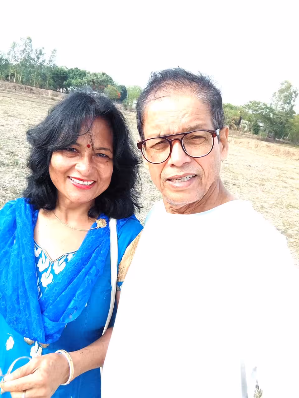 Pushpa and her husband living an active life together