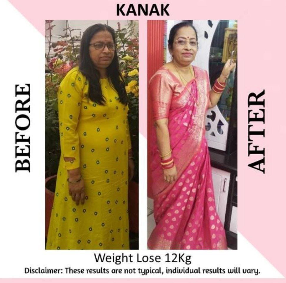 Kanak — before and after losing 12 kg