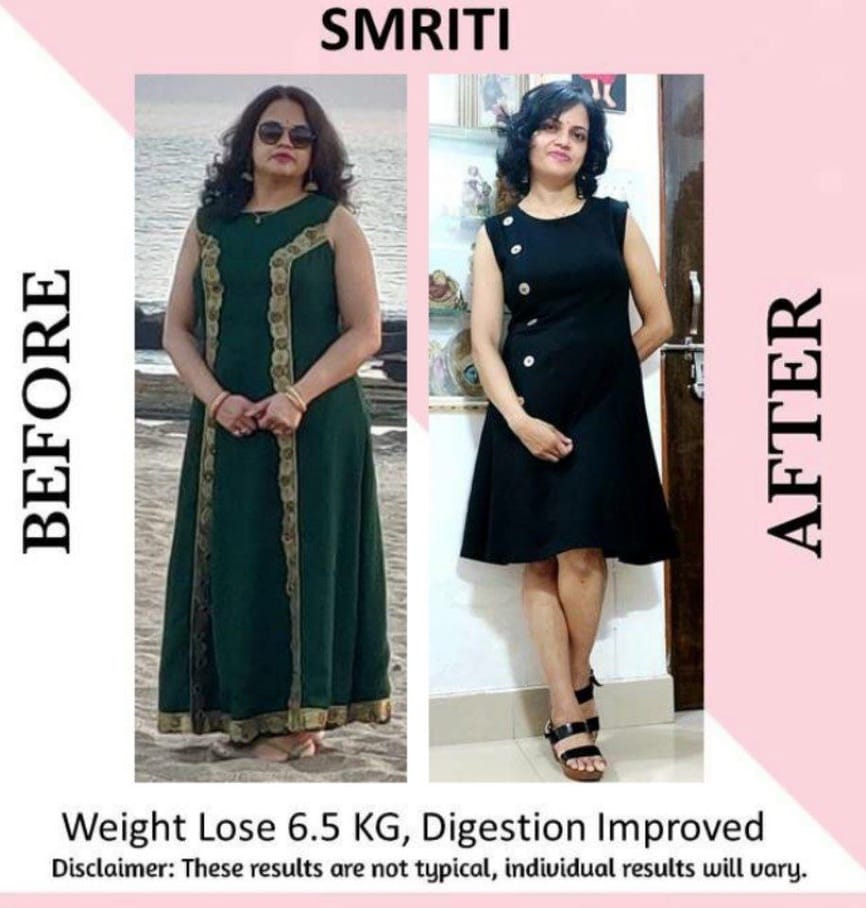 Smriti — progress update after losing 6.5 kg